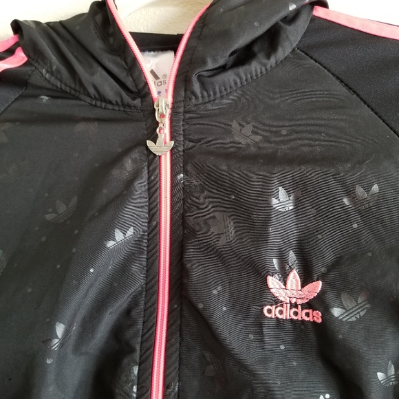 ADIDAS LADIES ZIP UP HOODED JACKET Price is Frim - Picture 3 of 8